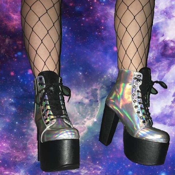 Demonia Shoes - DEMONIA HOLOGRAPHIC PLATFORMS